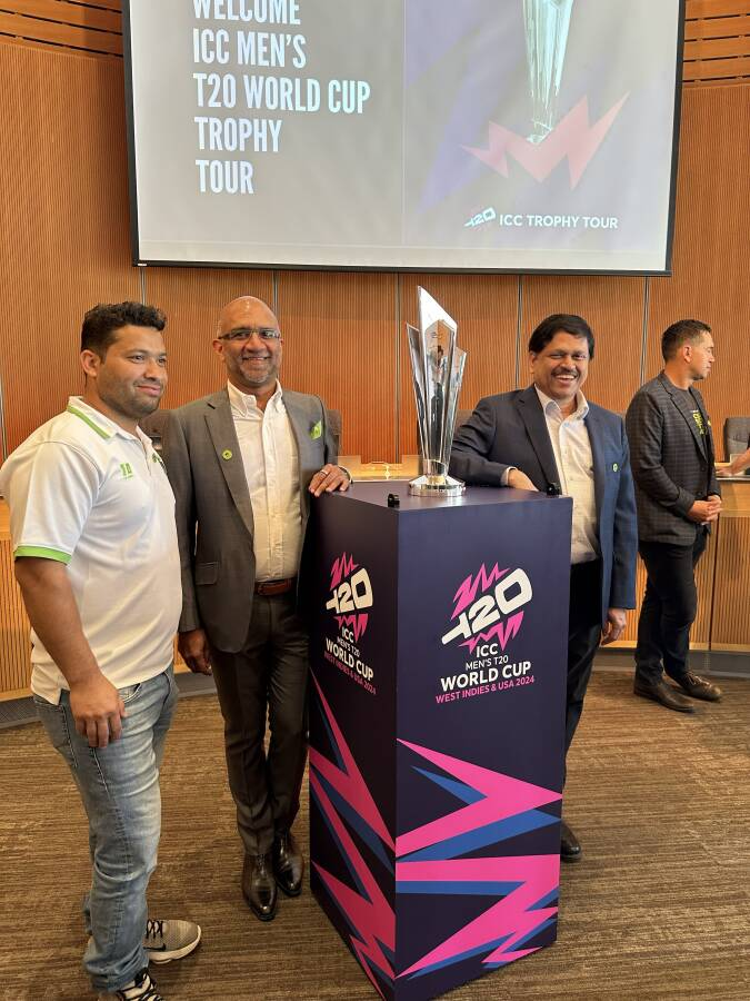 Soma at ICC T20 World Cup Trophy Tour