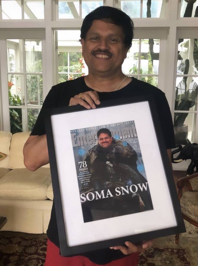Soma in snow